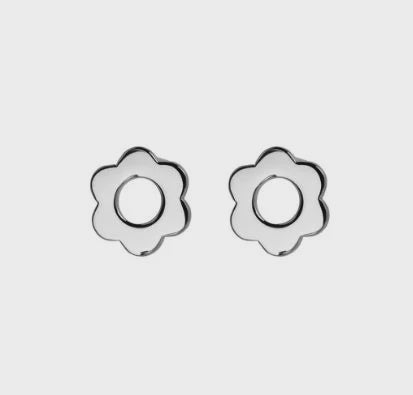 Najo - Cut-Out Flower Stud Silver
