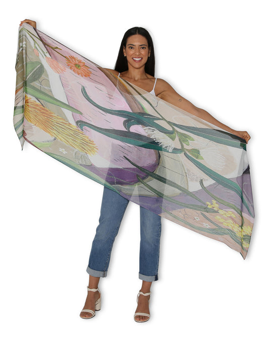 The Artist Label - Viscose Scarf The Language of Flowers