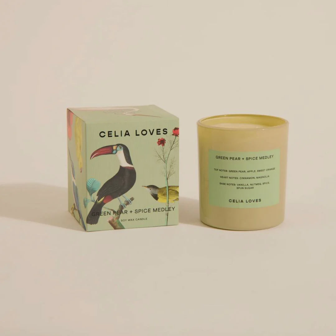 Celia Loves - Field Notes Green Pear + Spice Medley Candle | 80hr