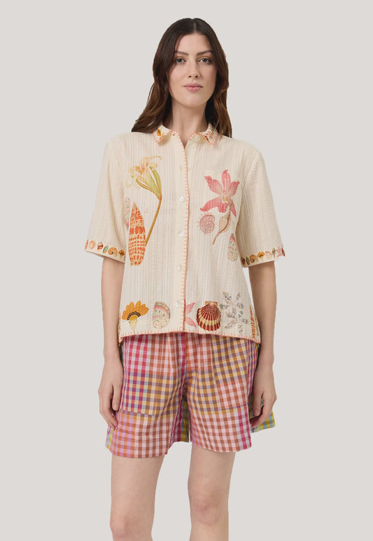 Nancybird - Summer Shirt Cream Shell