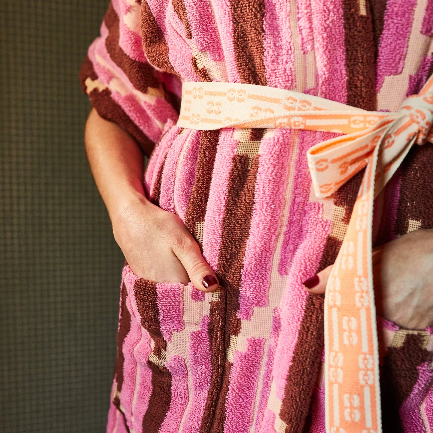 Sage x Clare - Nisha Terry Kimono / Robe - Rosewater