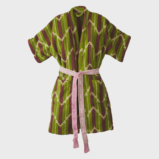 Sage x Clare - Nisha Terry Kimono/Robe- Palm