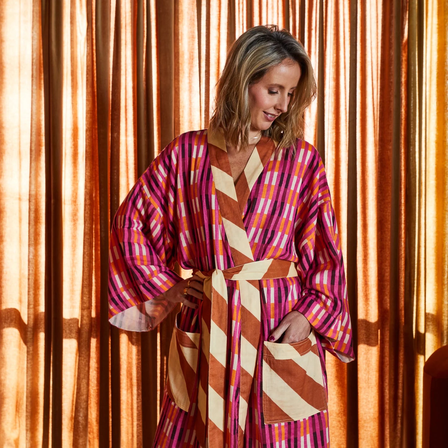 Sage x Clare - Chameli Cotton Robe