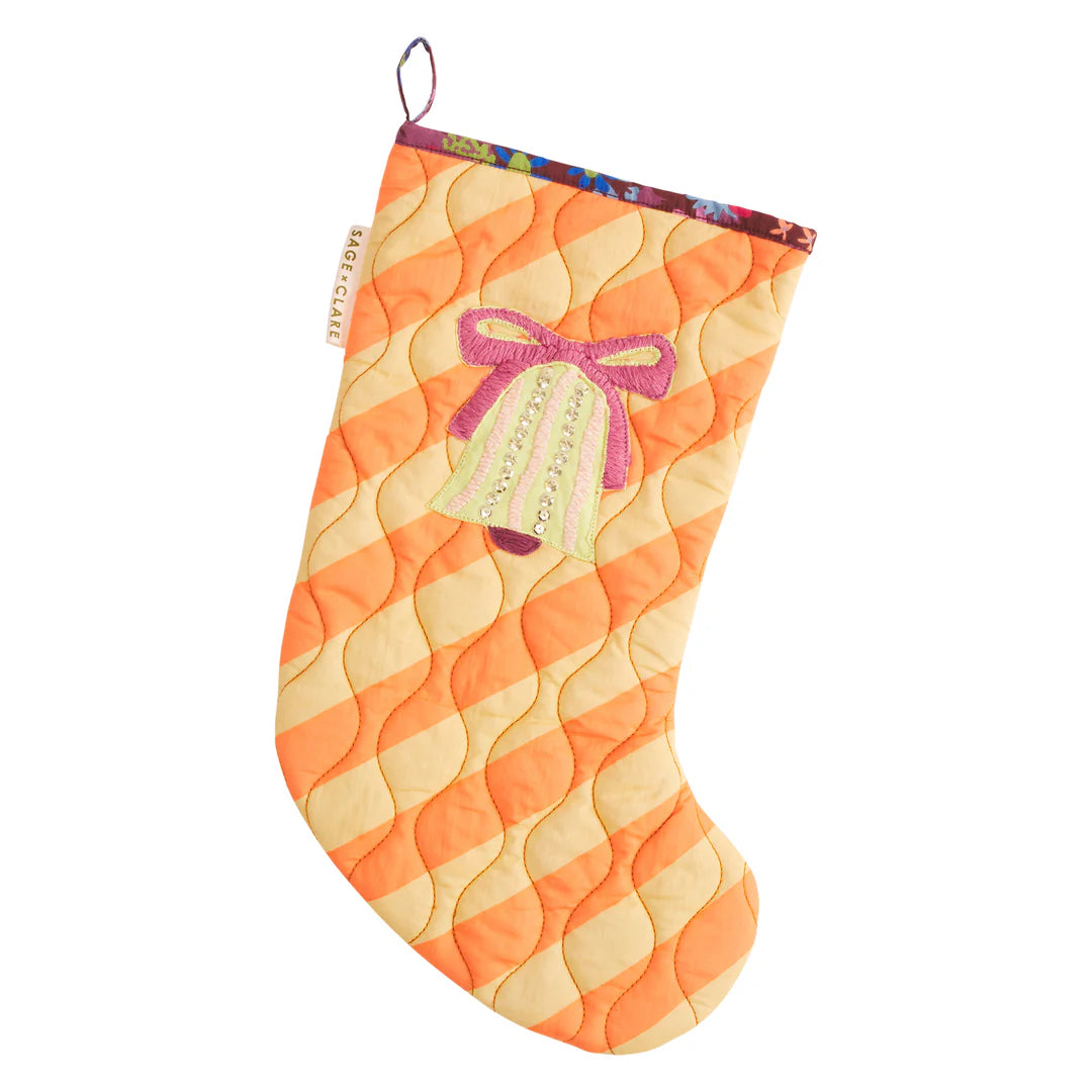 Sage x Clare - Jarita Stripe Christmas Stocking