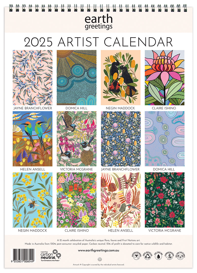 Earth Greetings - 2025 Artist Calendar