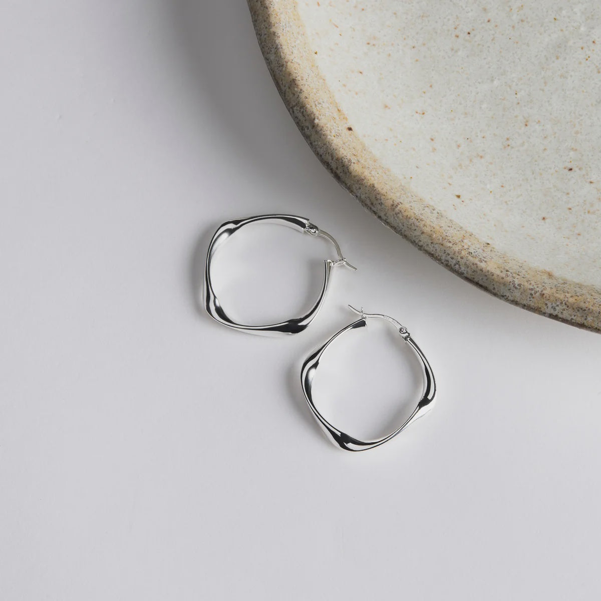 Najo - Garden of Eden Hoop Silver - The Ivy Room Adelaide