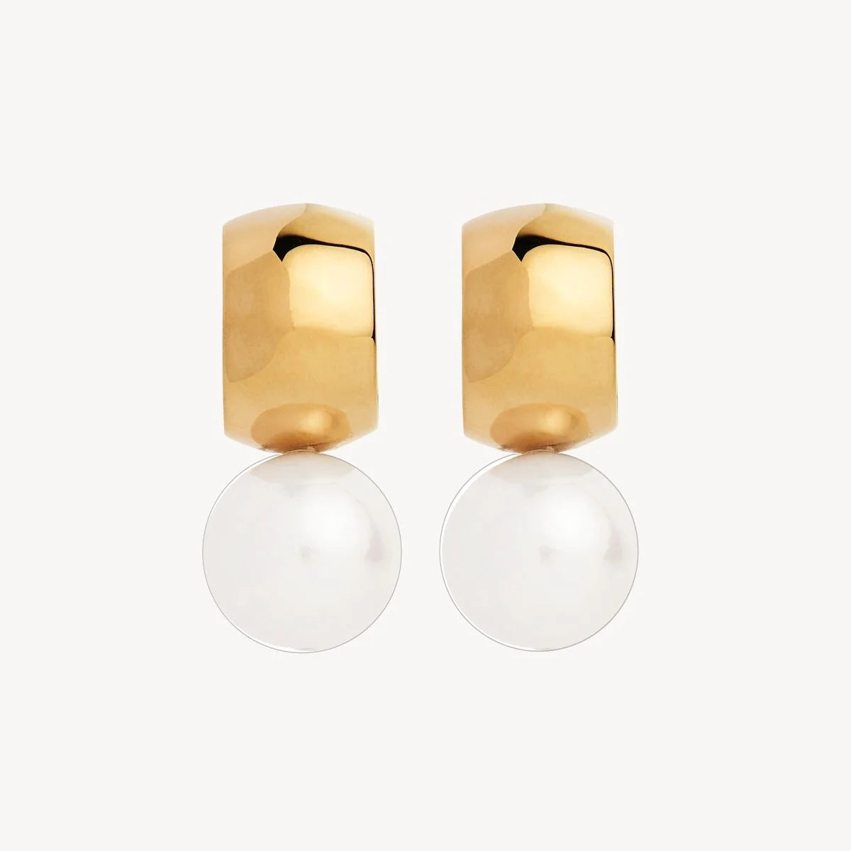 Najo - Idyll Pearl Stud Earring Gold - The Ivy Room Adelaide