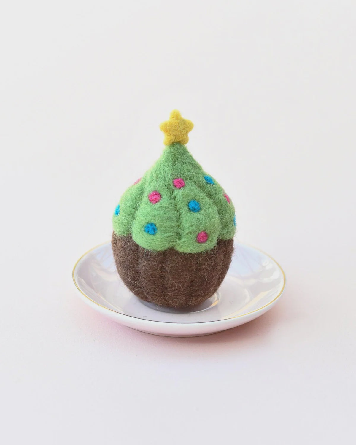 Tara Treasures - Felt Christmas Tree Cupcake