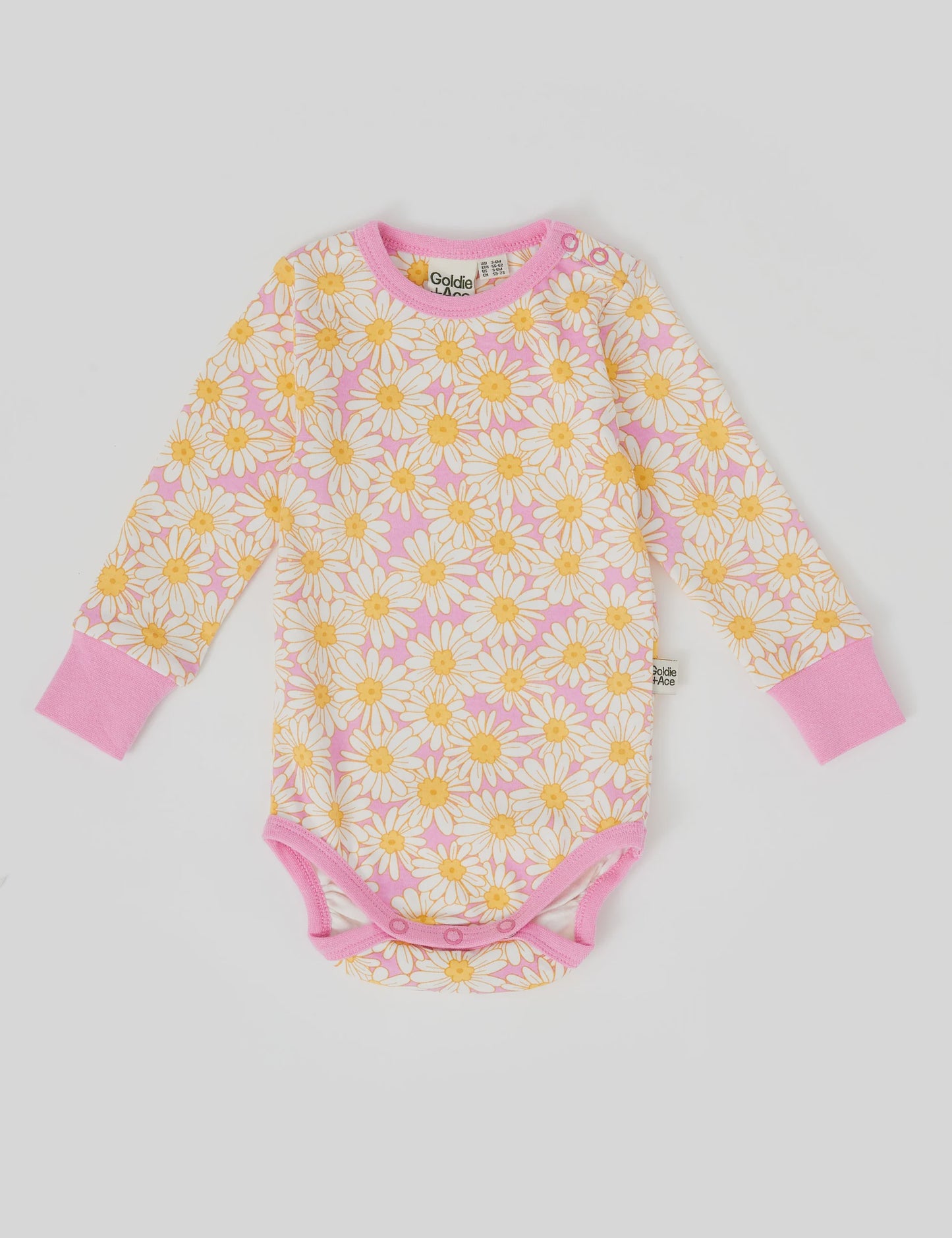 Goldie + Ace - Long Sleeve Bodysuit Daisy Meadow