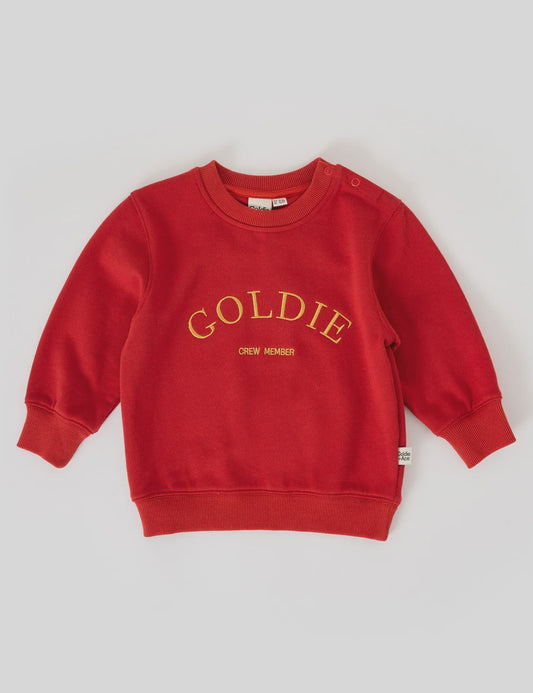 Goldie + Ace - Embroidered Sweater Red