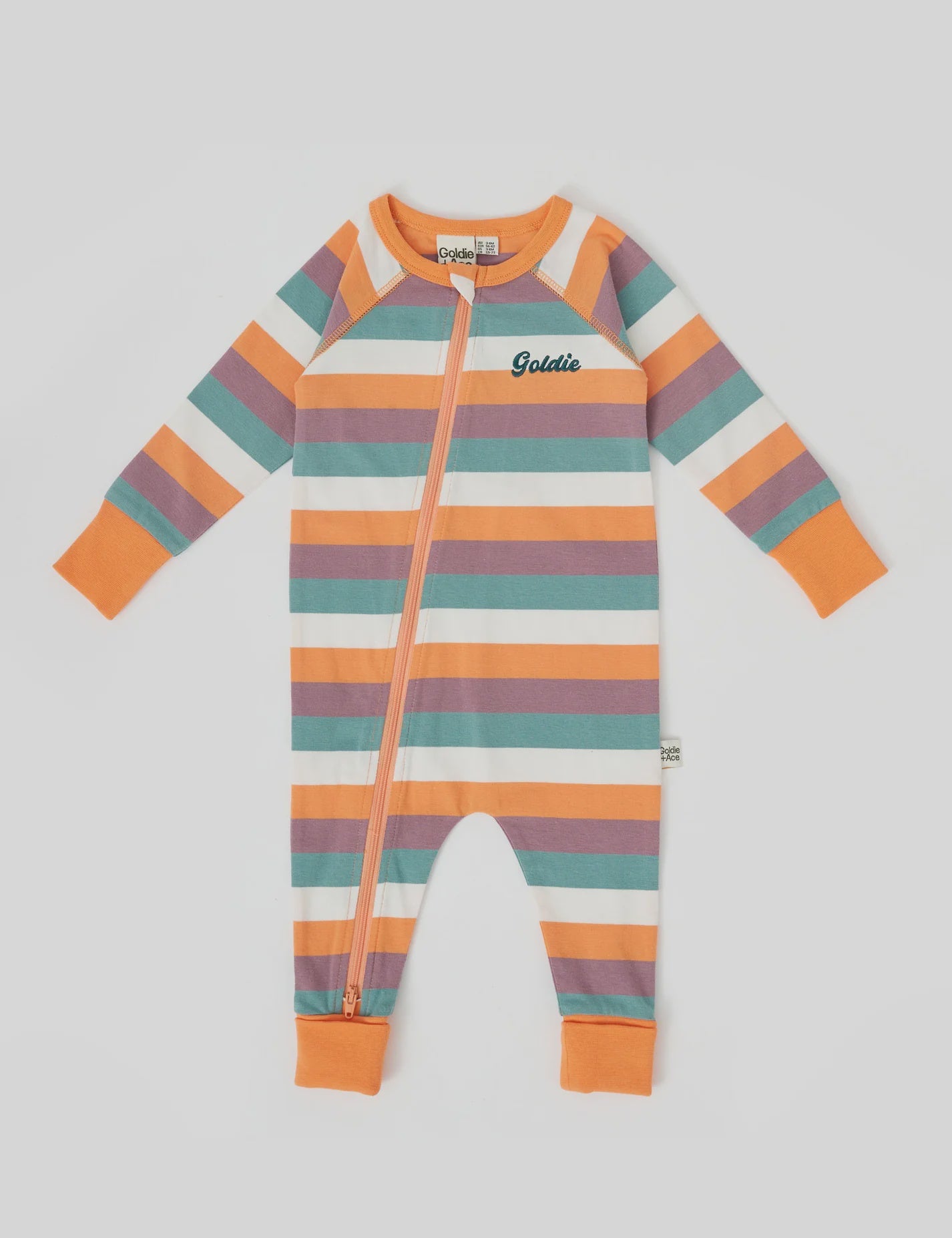 Goldie + Ace - Nostalgia Stripe Embroidered Zipsuit