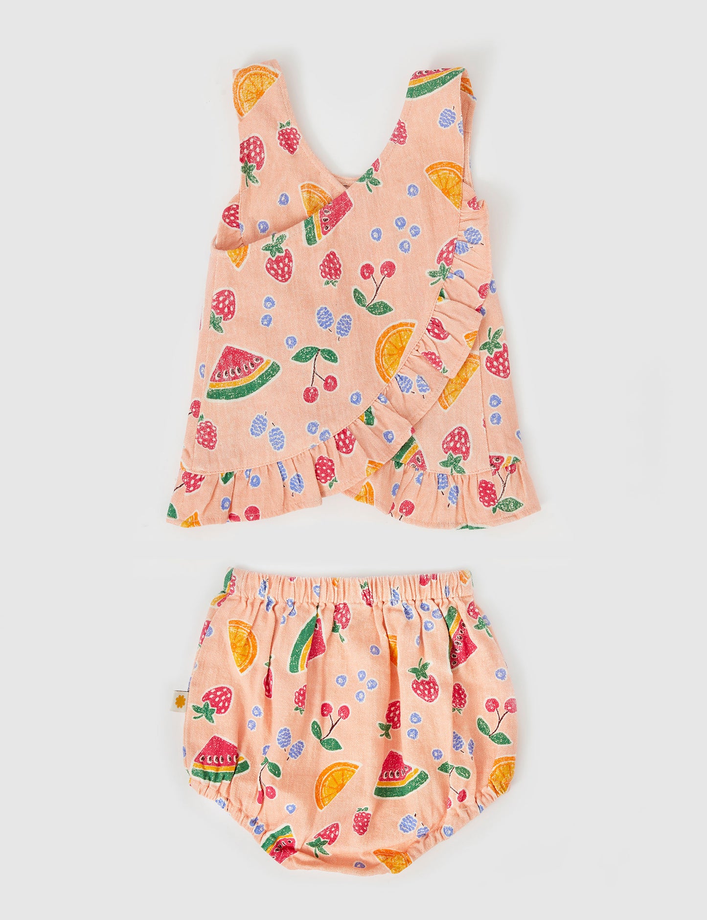 Goldie + Ace - Nelly Cross Back Linen Set Fruit Salad