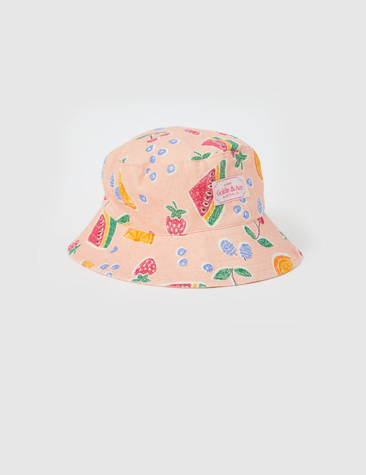 Goldie + Ace - Linen Bucket Hat Fruit Salad