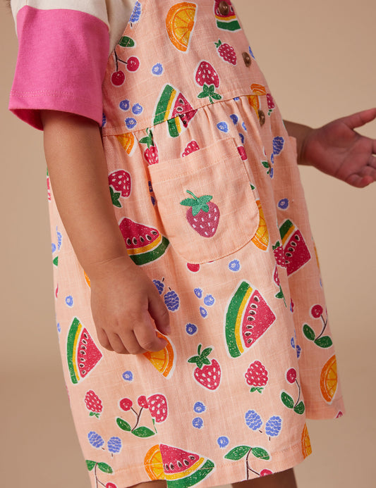 Goldie + Ace - Burton Fruit Salad Linen Overalls