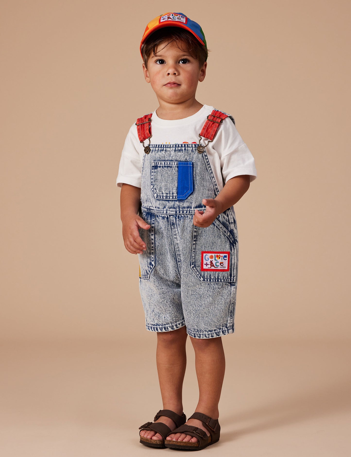 Goldie + Ace - Burton Colour Pop Cargo Denim Overalls