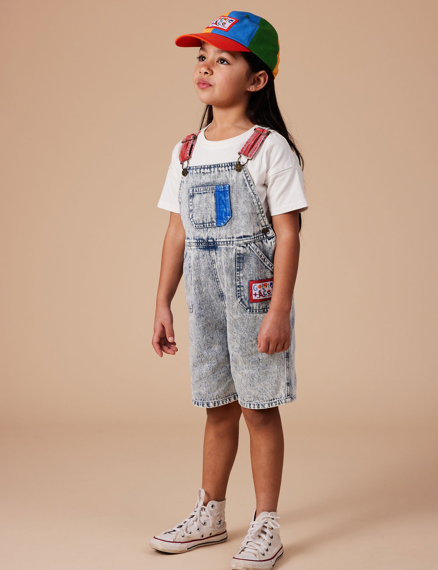 Goldie + Ace - Burton Colour Pop Cargo Denim Overalls