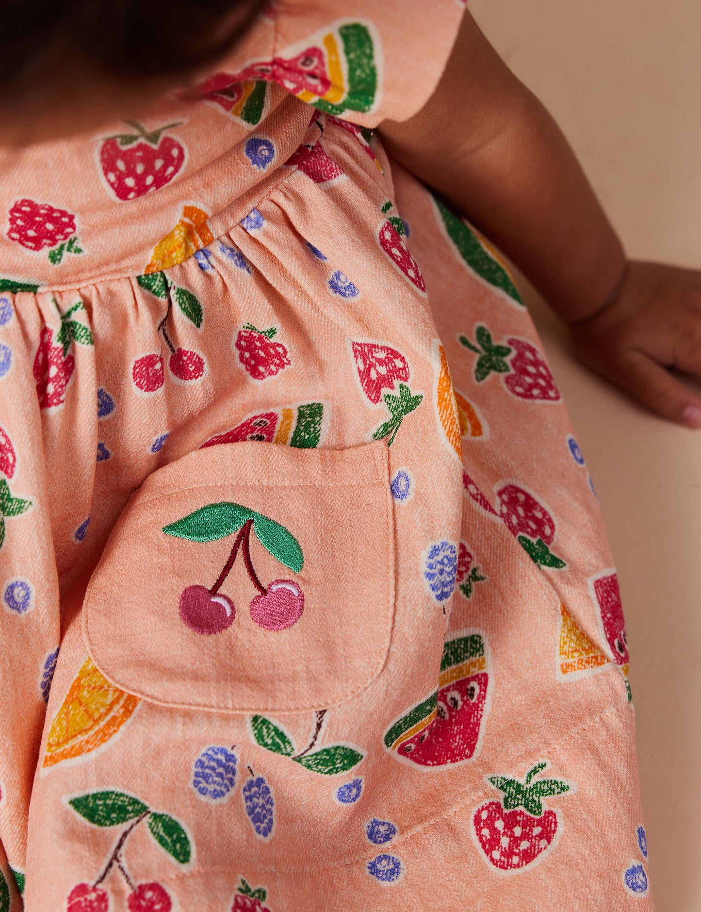 Goldie + Ace - Lyla Linen Dress Fruit Salad