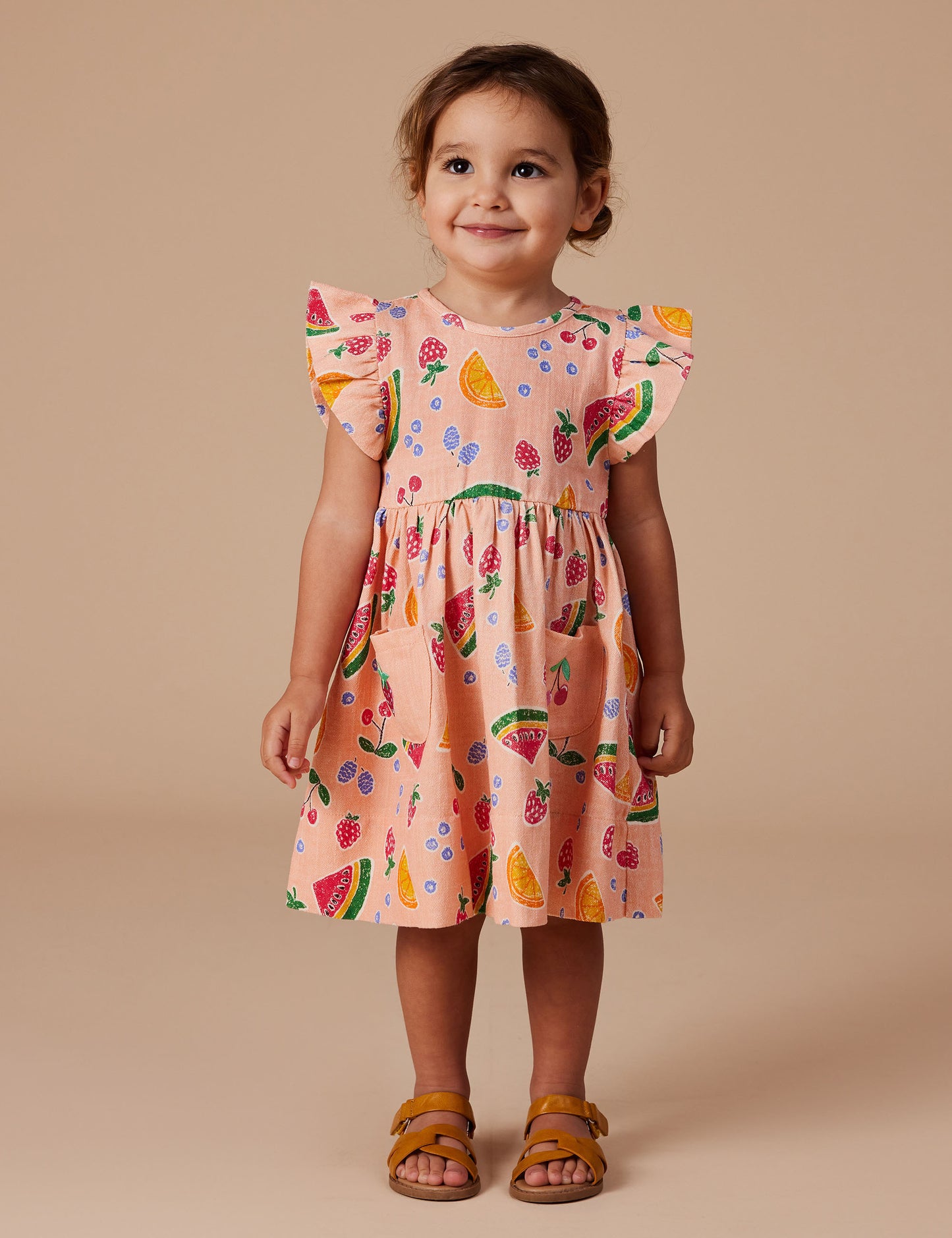 Goldie + Ace - Lyla Linen Dress Fruit Salad