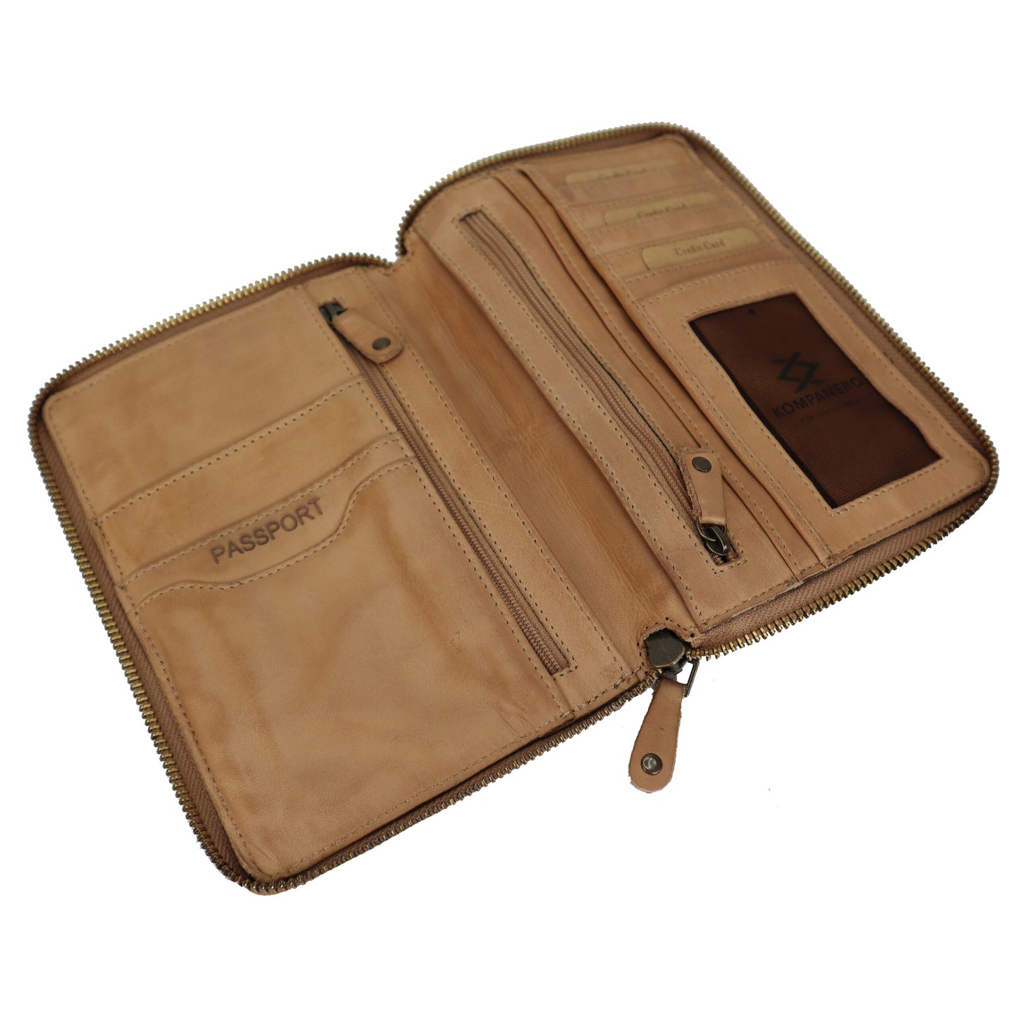 Kompanero - Hazen Passport Wallet Taupe