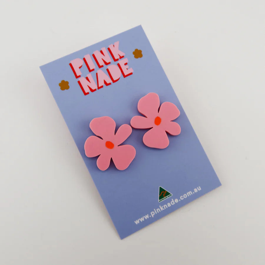 Pink Nade - Maggie Flower Statement Studs - The Ivy Room Adelaide