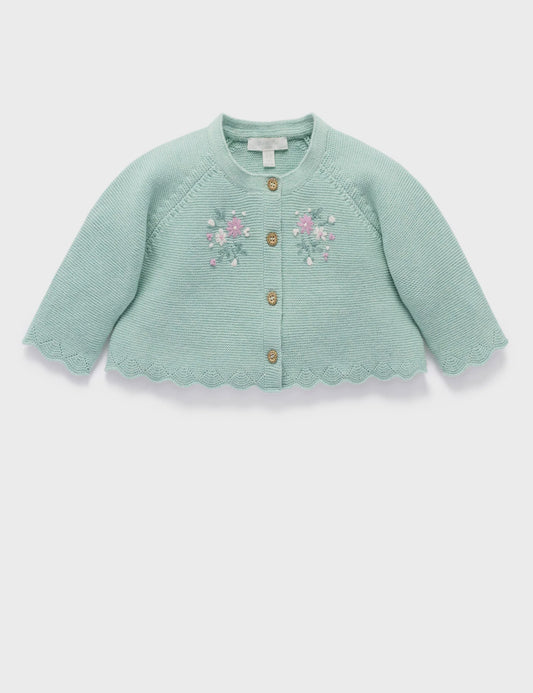 Pure Baby - Hand Embroidered Cardigan