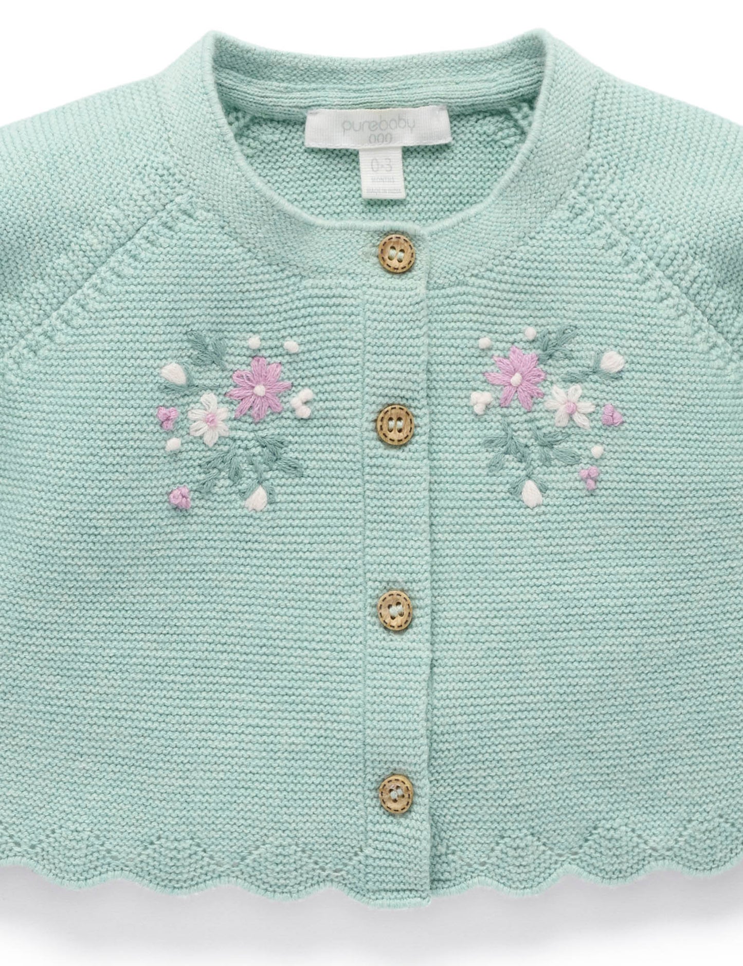 Pure Baby - Hand Embroidered Cardigan