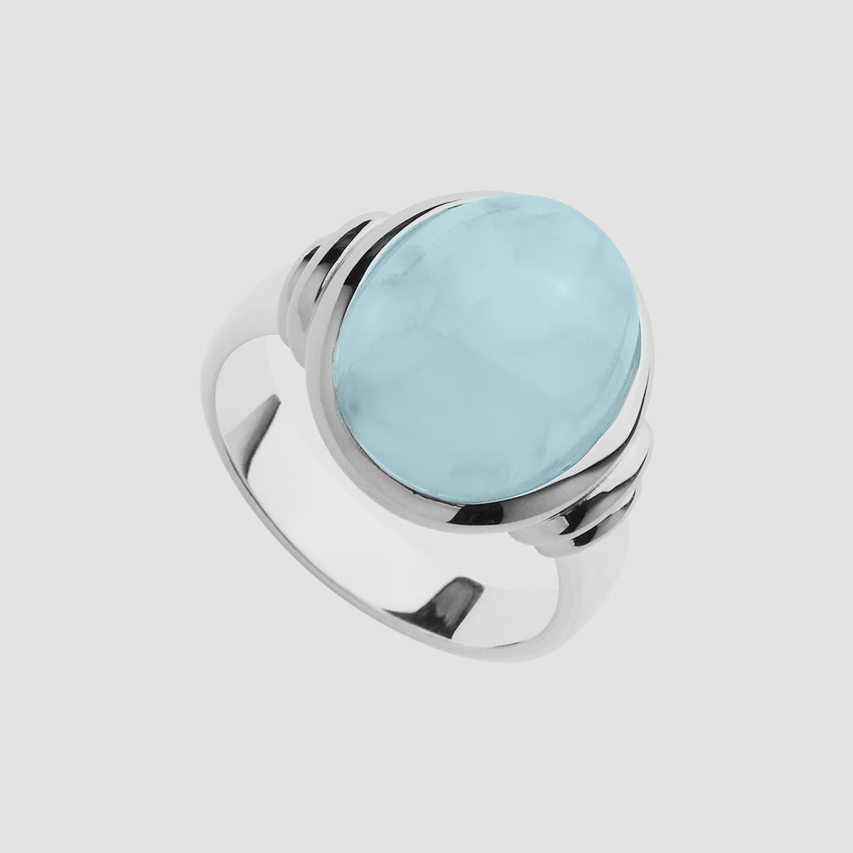 Najo - Ulysses Oval Aquamarine Ring