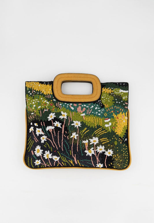 Nancybird - Daisy Field Beaded Clutch