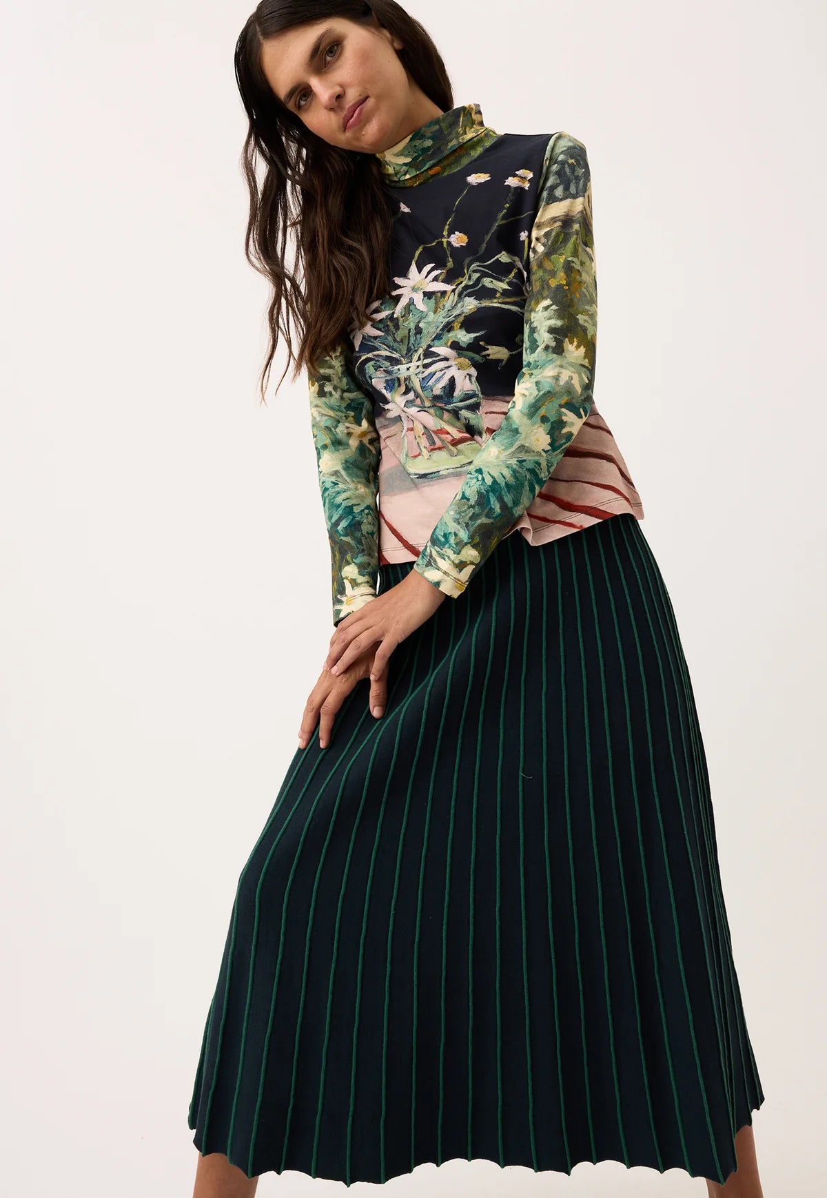 Nancybird - Aine Skirt Foliage