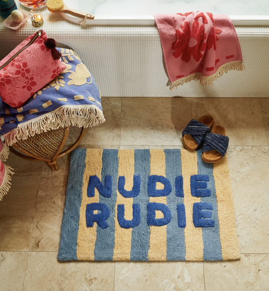 Sage x Clare - Ira Nudie Rudie Bath Mat Blue Jean