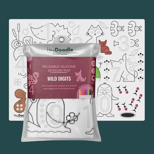 Hey Doodle - Sensory Mat Wild Digits