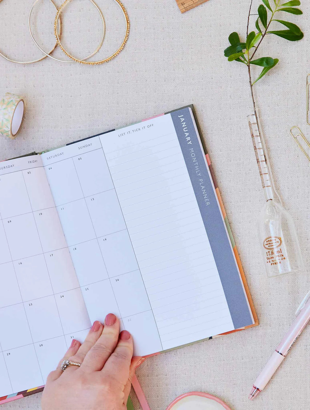 Write To Me - 2025 Weekly Planner - Peony