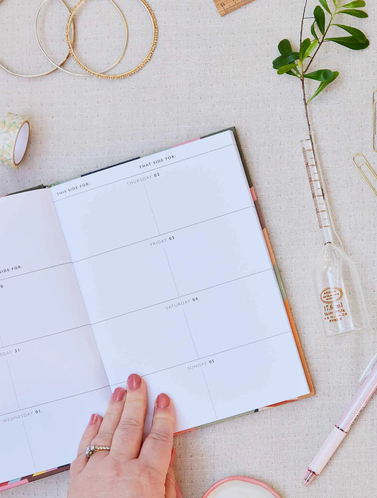 Write To Me - 2025 Weekly Planner - Peony