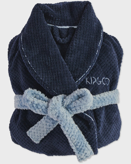 Kip & Co - Deep Blue Cosy Robe