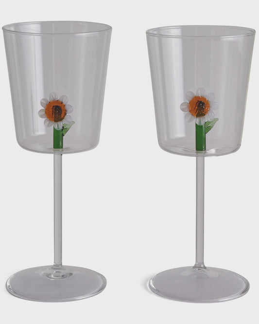 Kip & Co - Fleur Wine Glass 2P Set