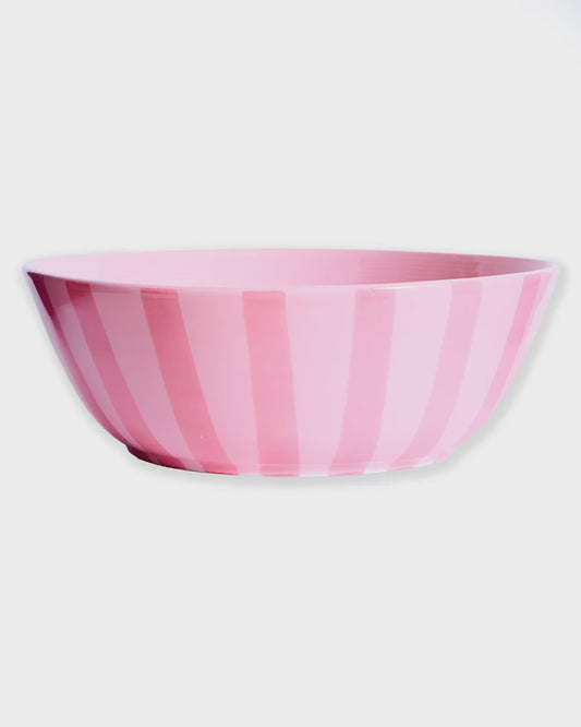 Kip & Co - Salad Bowl Pink Stripe