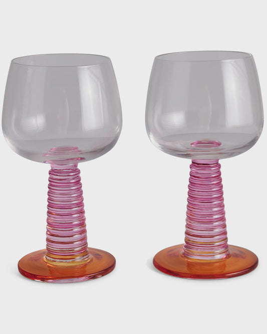 Kip & Co - Sunset Stalk Wine Glass 2P Set