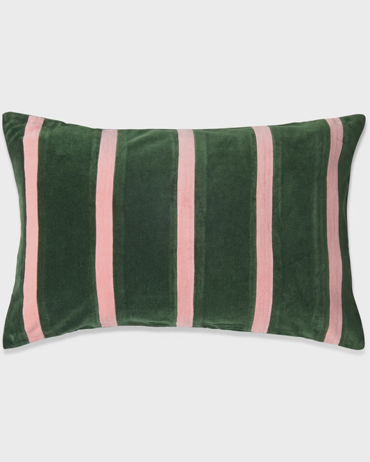 Kip & Co - Tuscan Stripe Velvet Rectangle Cushion