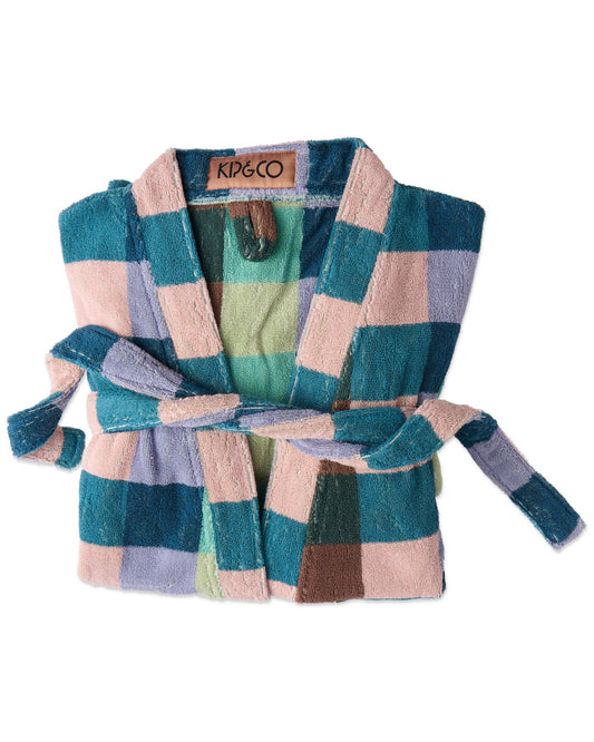 Kip & Co - Woodlands Tartan Terry Bath Robe