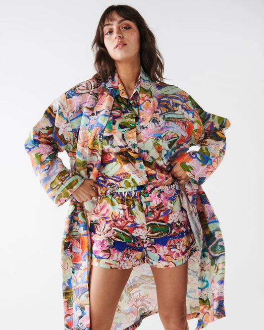 Kip & Co x Kezz Brett Waterlily Waterway Pyjama Set - The Ivy Room Adelaide