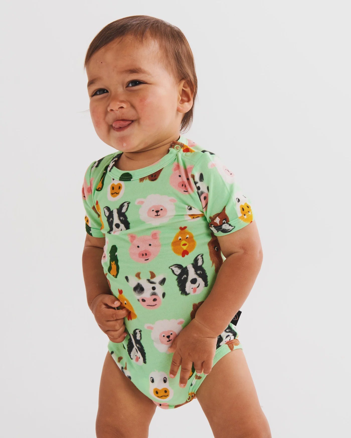 Kip & Co - Farm Friends Organic Short Sleeve Romper