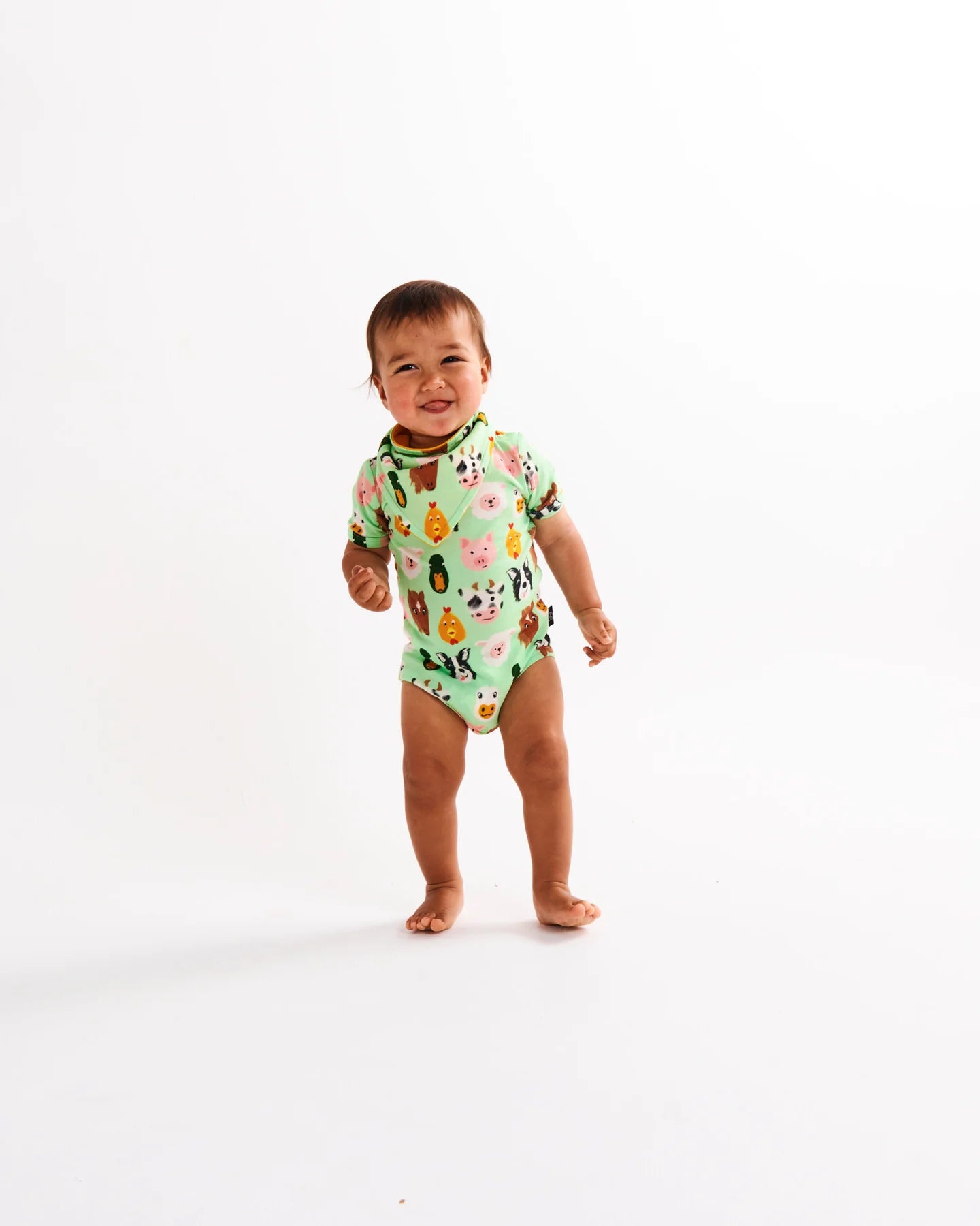 Kip & Co - Farm Friends Organic Short Sleeve Romper