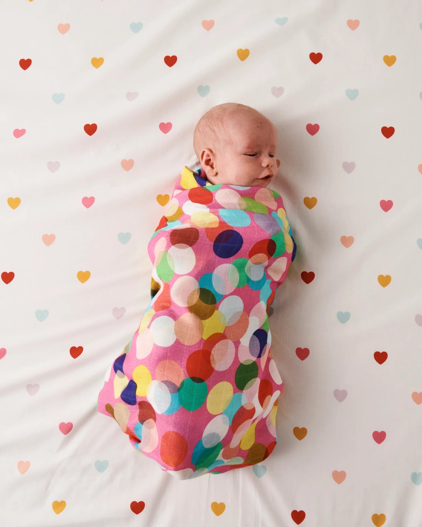 Kip & Co - Confetti Pink Bamboo Swaddle