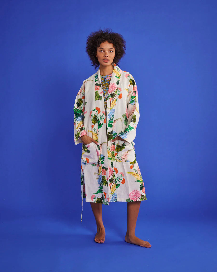 Kip & Co- Bouquet Beauty Linen Robe