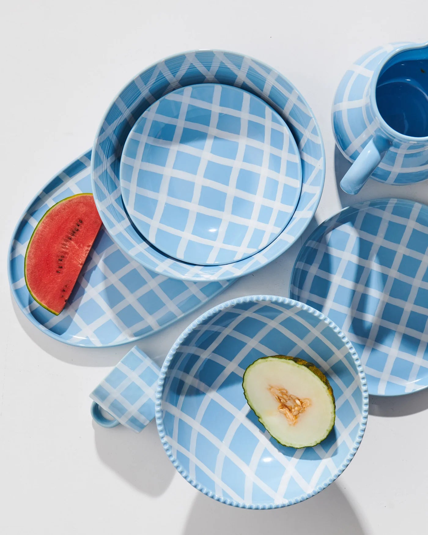 Kip & Co - Blue Bird Tartan Platter