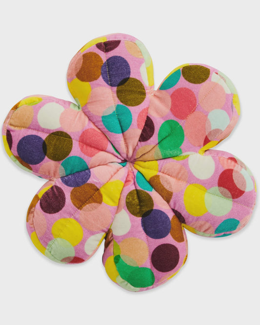 Kip & Co- Confetti Pink Velvet Petal Cushion