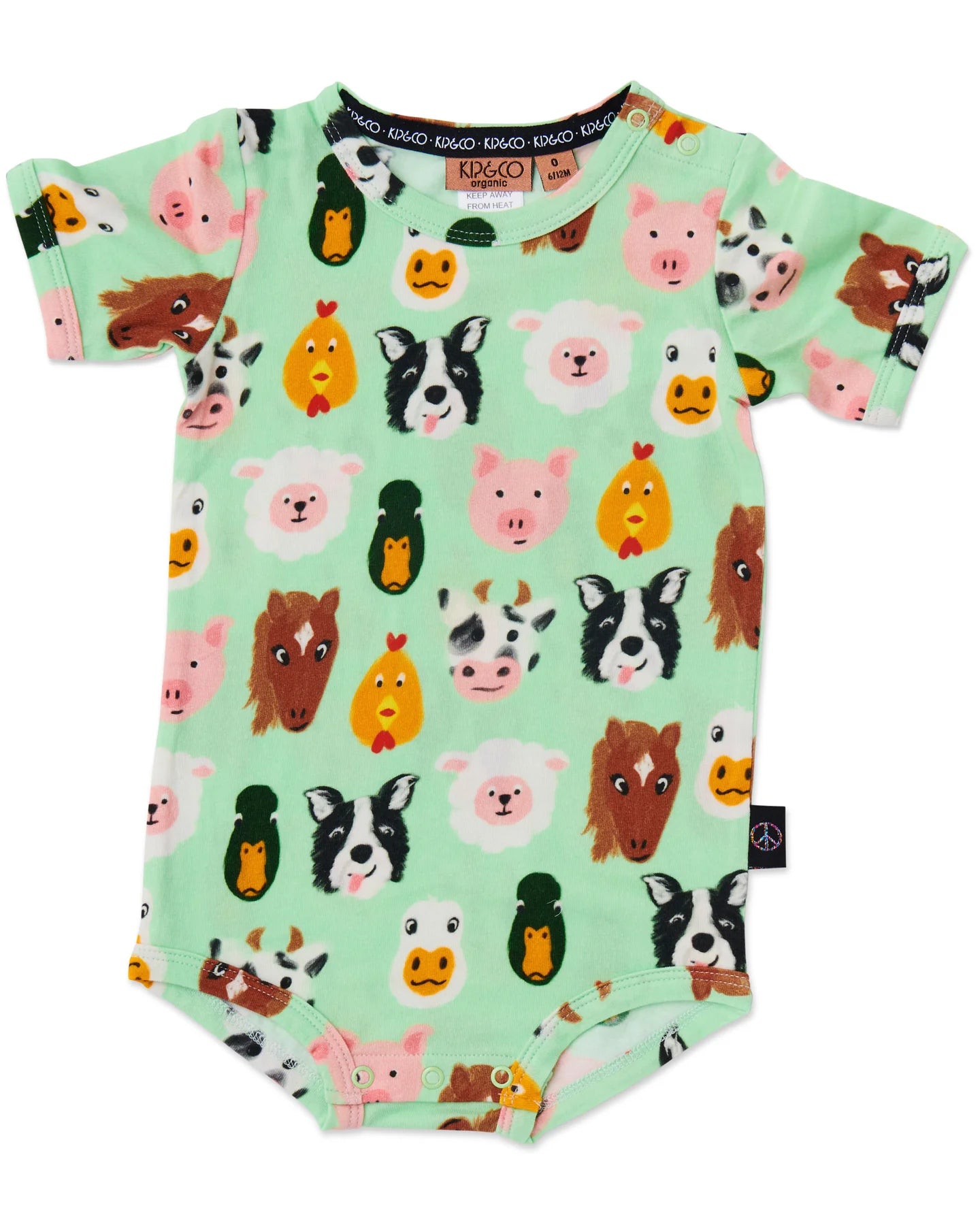 Kip & Co - Farm Friends Organic Short Sleeve Romper