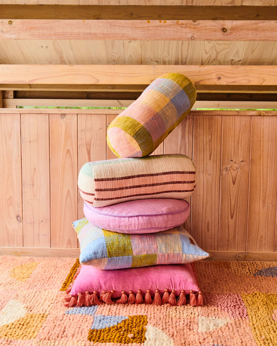 Kip & Co - Corfu Tartan Woven Cushion