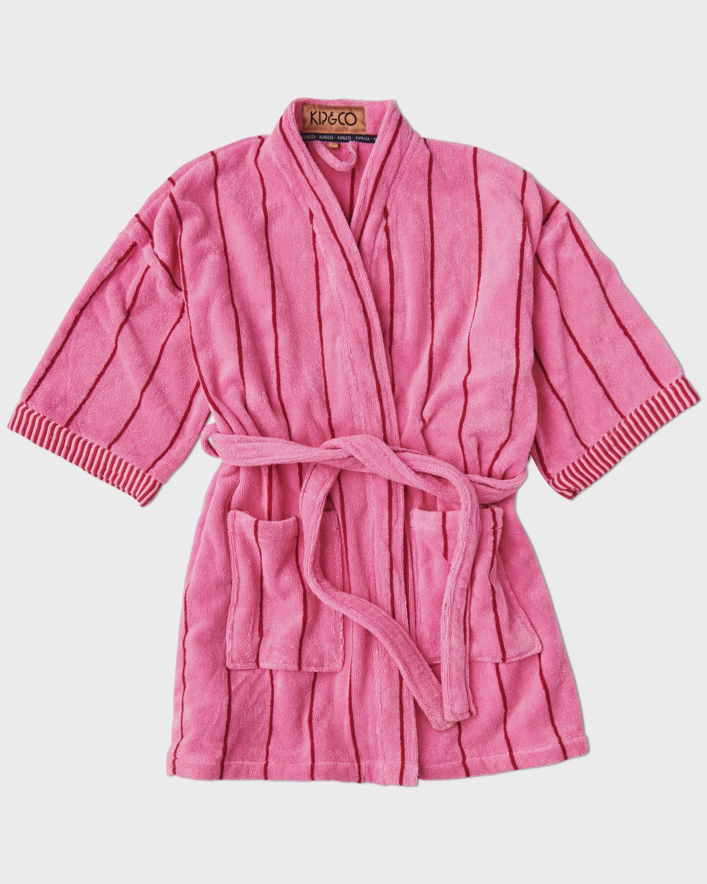 Kip & Co- Iced Vovo Stripe Terry Mini Bath Robe