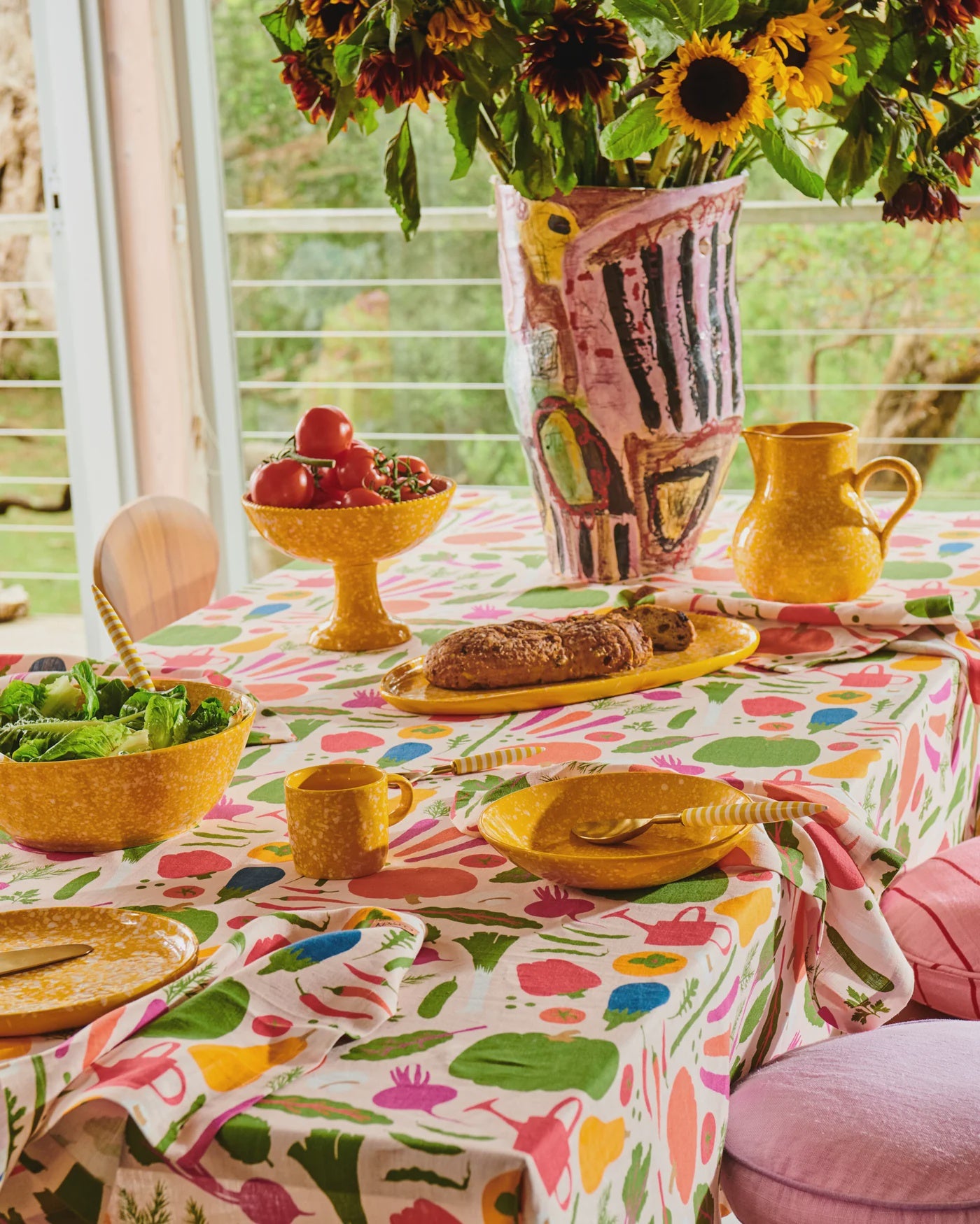 Kip & Co- Stephanie Alexander, Stephanies Harvest Linen Tablecloth